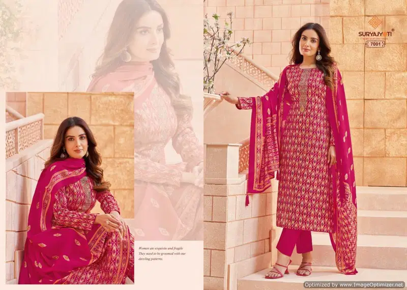 Kalki Vol 7 By Suryajyoti Jam Satin Printed Designer Dress Material Wholesale Shop In Surat
